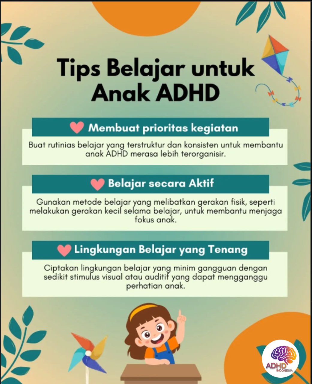 Strategi Belajar yang Cocok untuk Anak ADHD di Provinsi Aceh